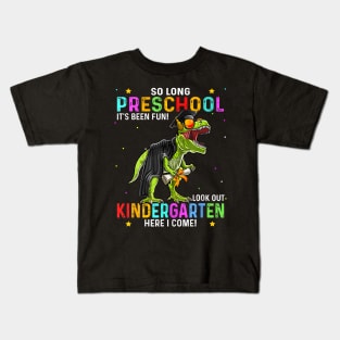 Preschool Graduation Class 2024 Pre k Dinosaur Kids Kids T-Shirt